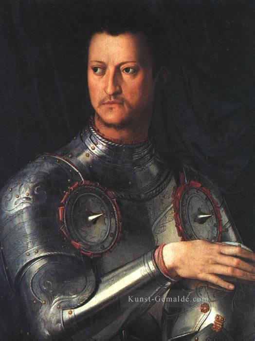 Cosimo de Medici in Rüstung Florenz Agnolo Bronzino Ölgemälde